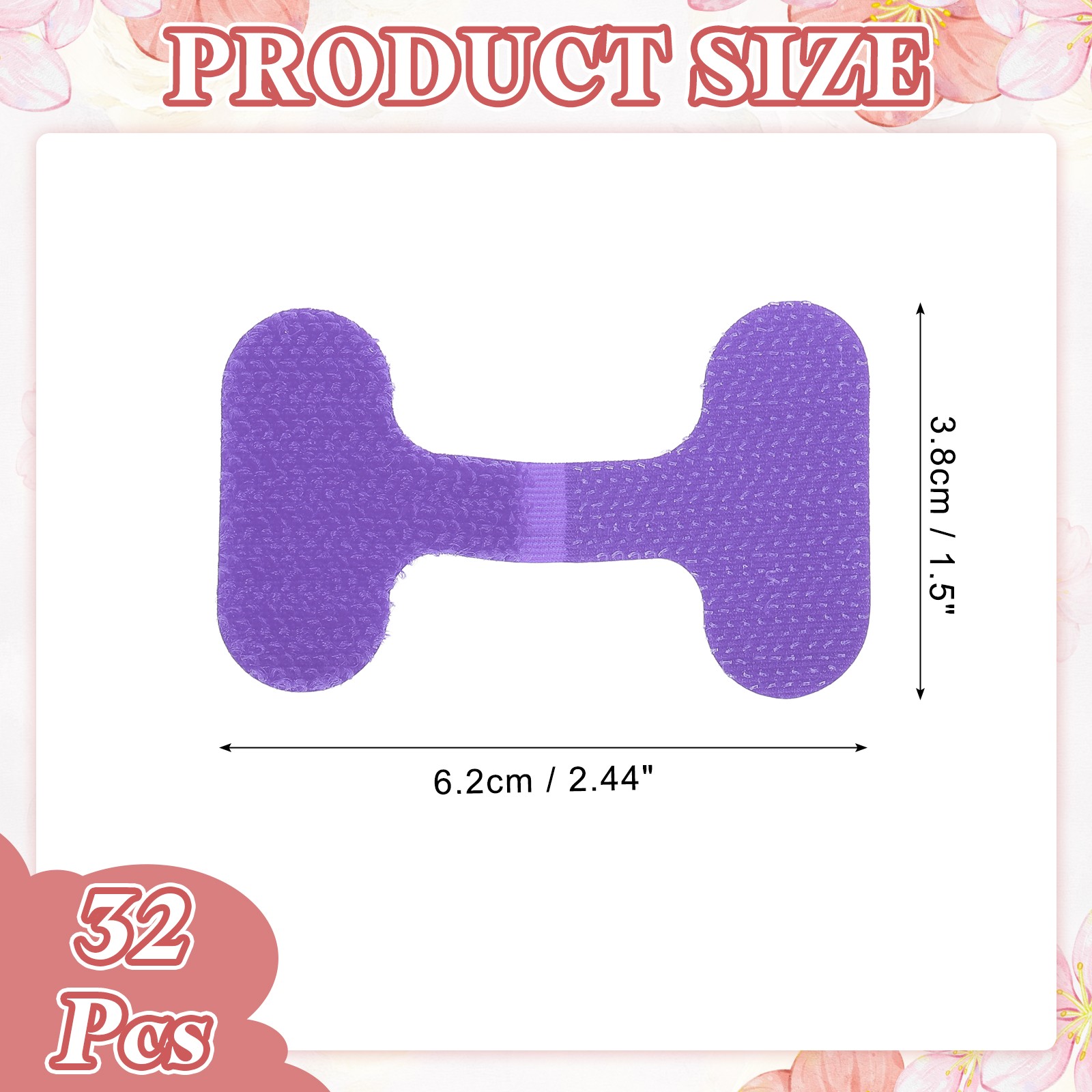 2.4 x 1.5 Inch Cable Labels, 32 Pcs Electronic Cable Identification Tags, Purple