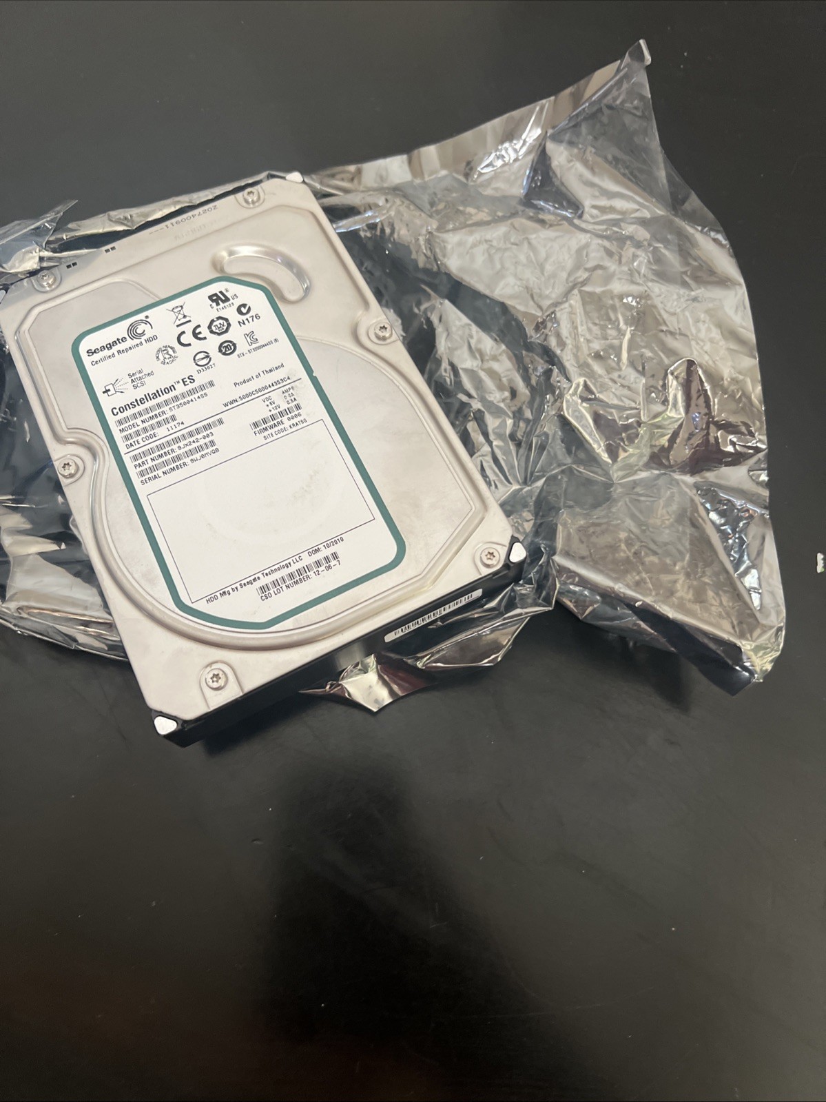 Seagate Constellation ES ST3500414SS 500GB 7200 RPM 16MB Cache SAS 6Gb/s 3.5″ HD