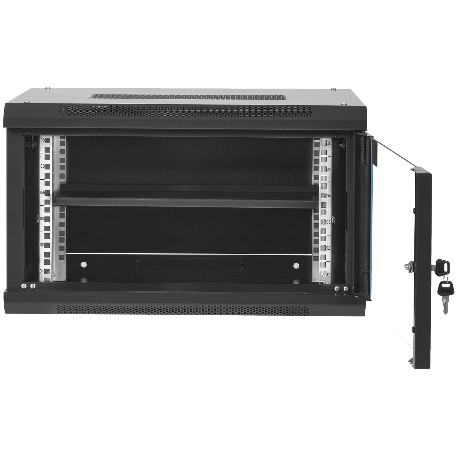 Uimoso 6U Wall Mount Network Server Rack Cabinet Enclosure 15.5” Deep Door Lock