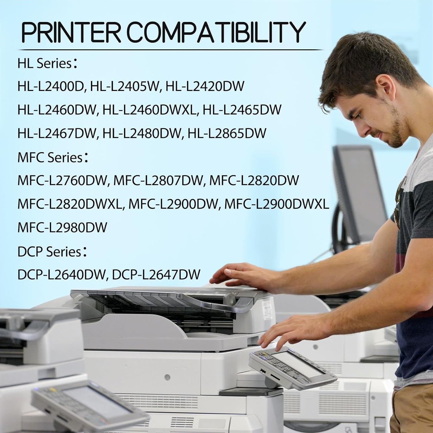 DR830 DR-830 Drum Unit for Brother MFC-L2760DW MFC-L2820DW L2980DW Printer 8Pack