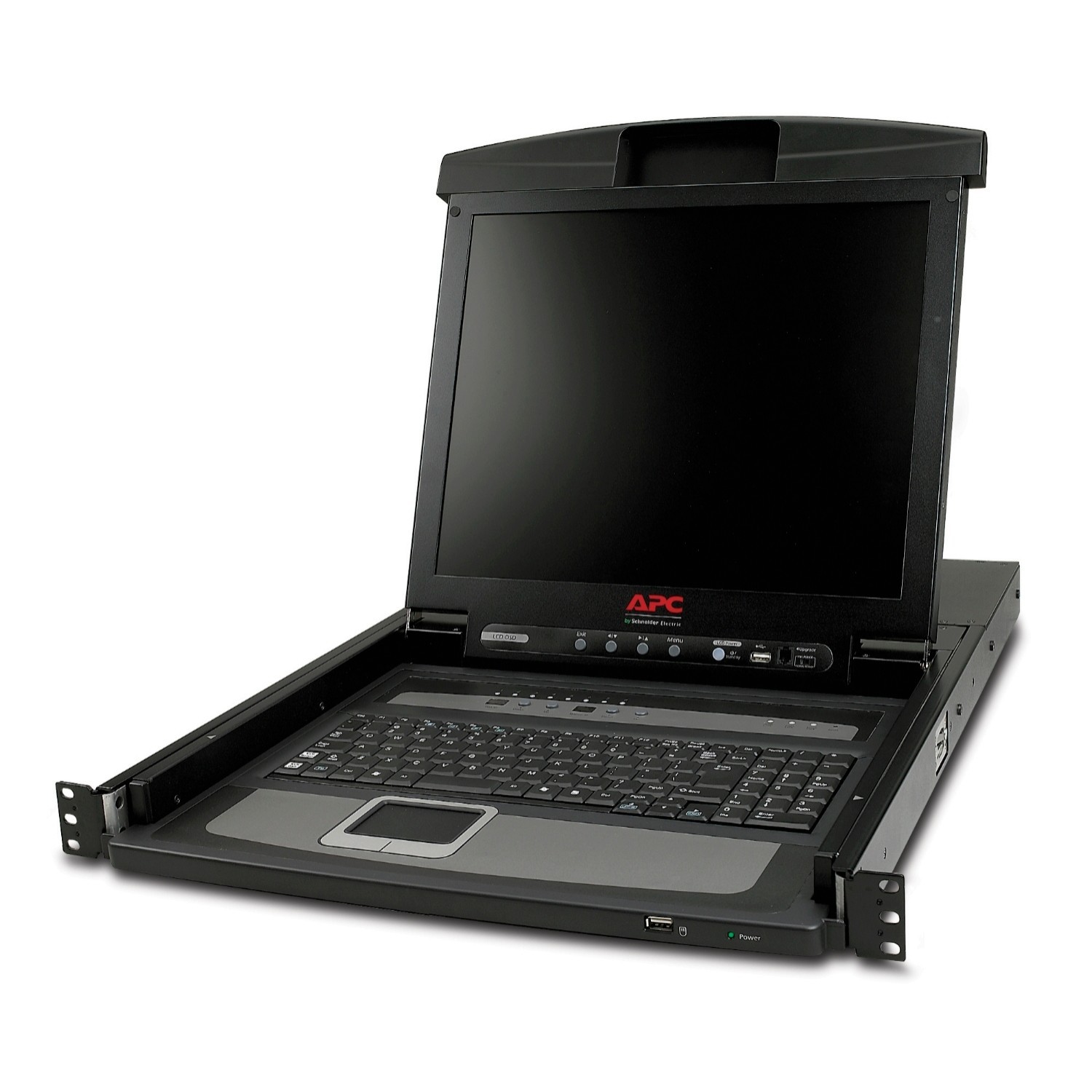 APC AP5808 17 Rack LCD Console with Integrated 8 Port Analog KVM Switch