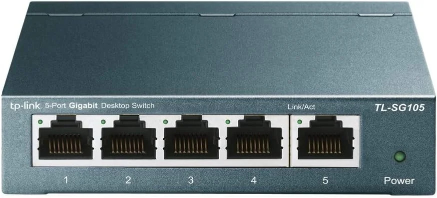 TP-Link TL-SG105, 5 Port Gigabit Unmanaged Ethernet Switch, Network Hub, Etherne