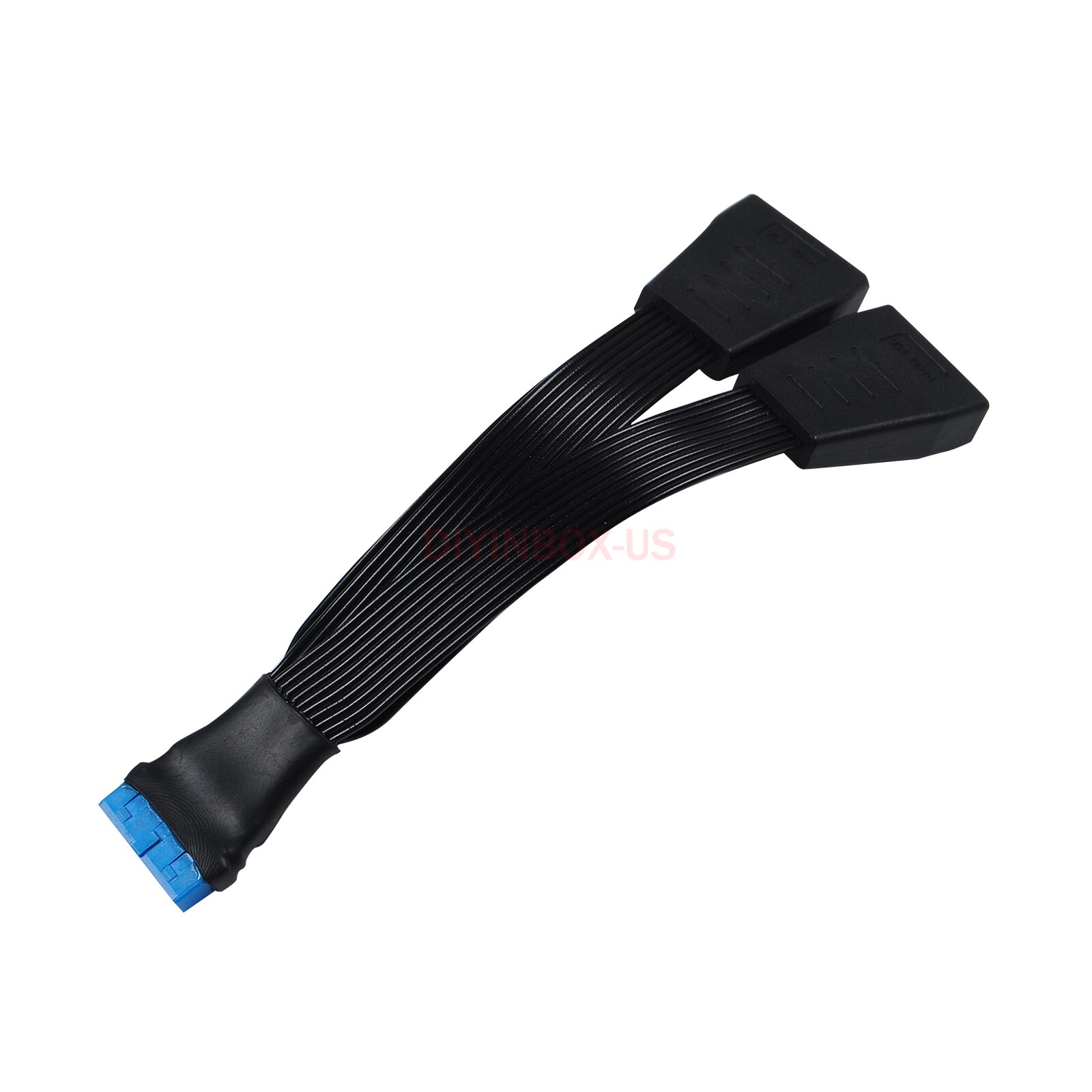 Motherboard Mainboard 1 to 2 Power Splitter Cable 19-Pin to USB 3.0 20-Pin 15cm