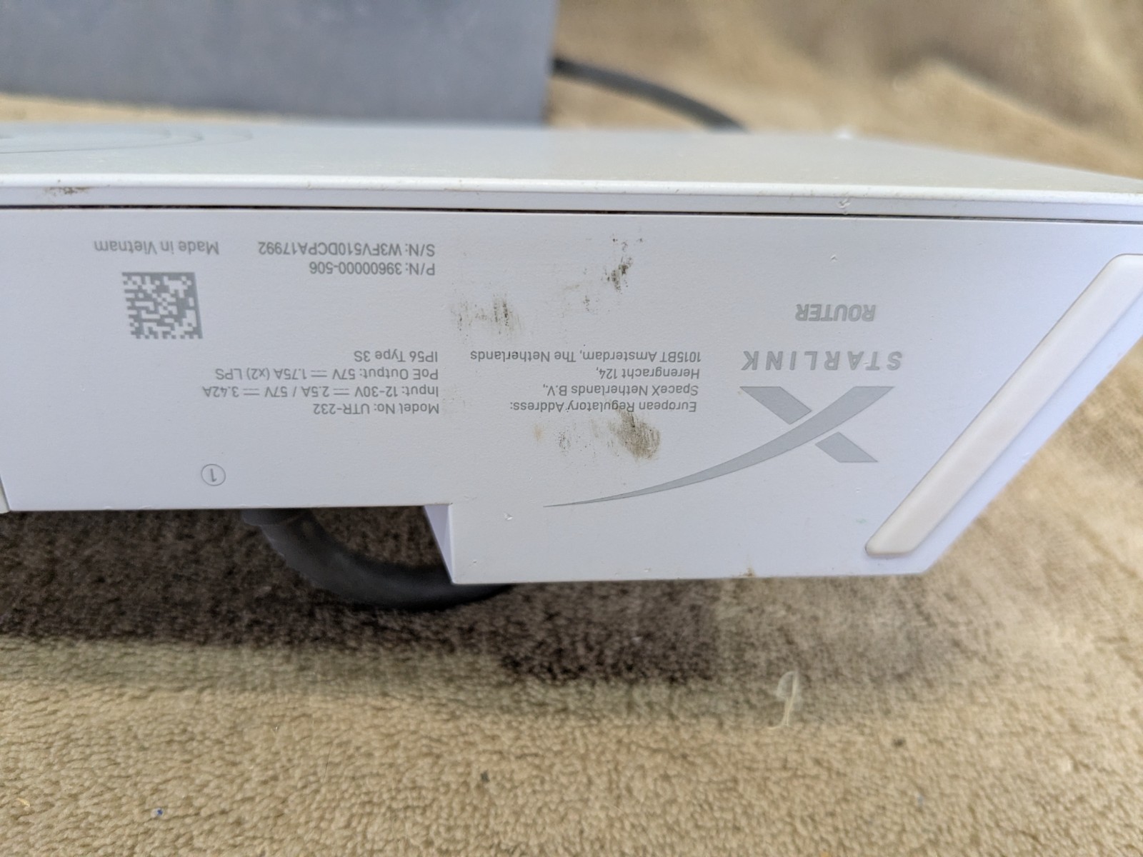 STARLINK UTA-232 High-Speed Satellite Internet Router UNTESTED AS-IS