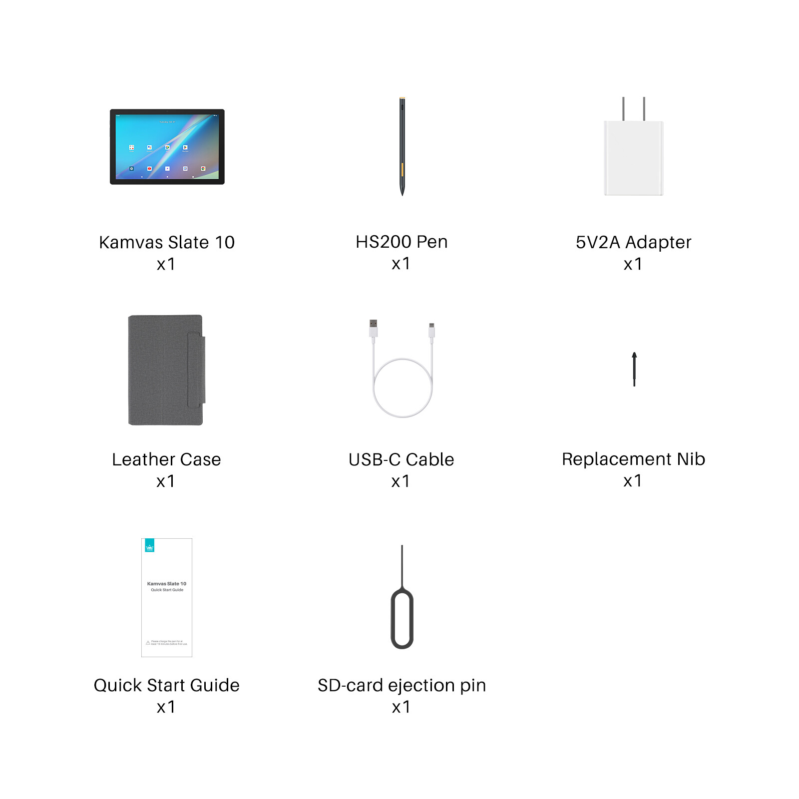 Refurbished HUION Kamvas Slate 10 Standalone Android Drawing Tablet 8GB+128GB