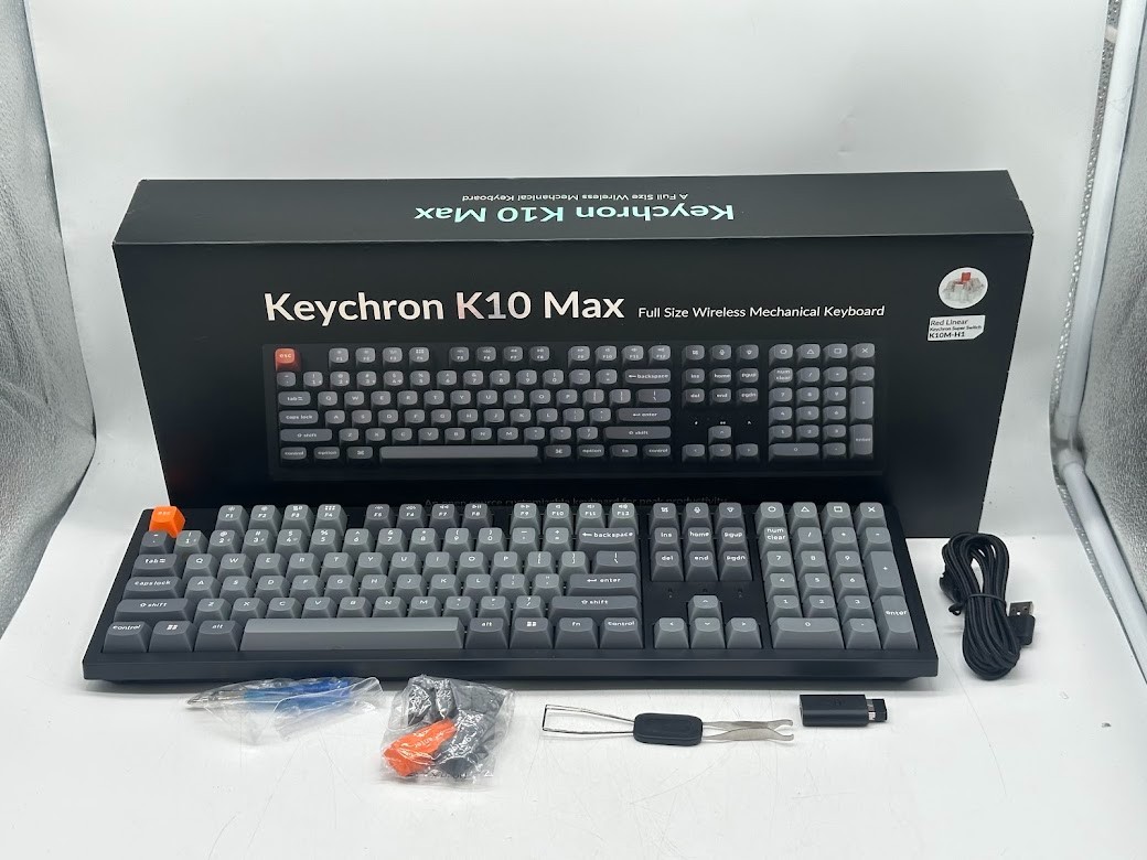 Keychron K10 Max Wireless Mechanical Keyboard – Black