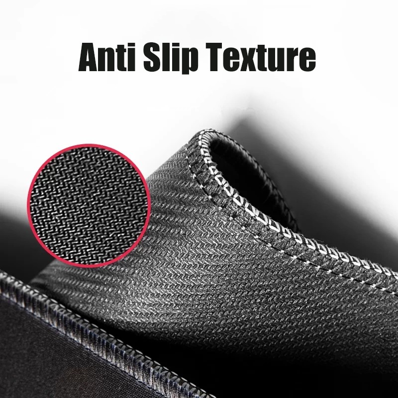 Black Mouse Mat 26×21cm – Thick 3/4mm Non-Slip Rubber Base for Office & Gaming