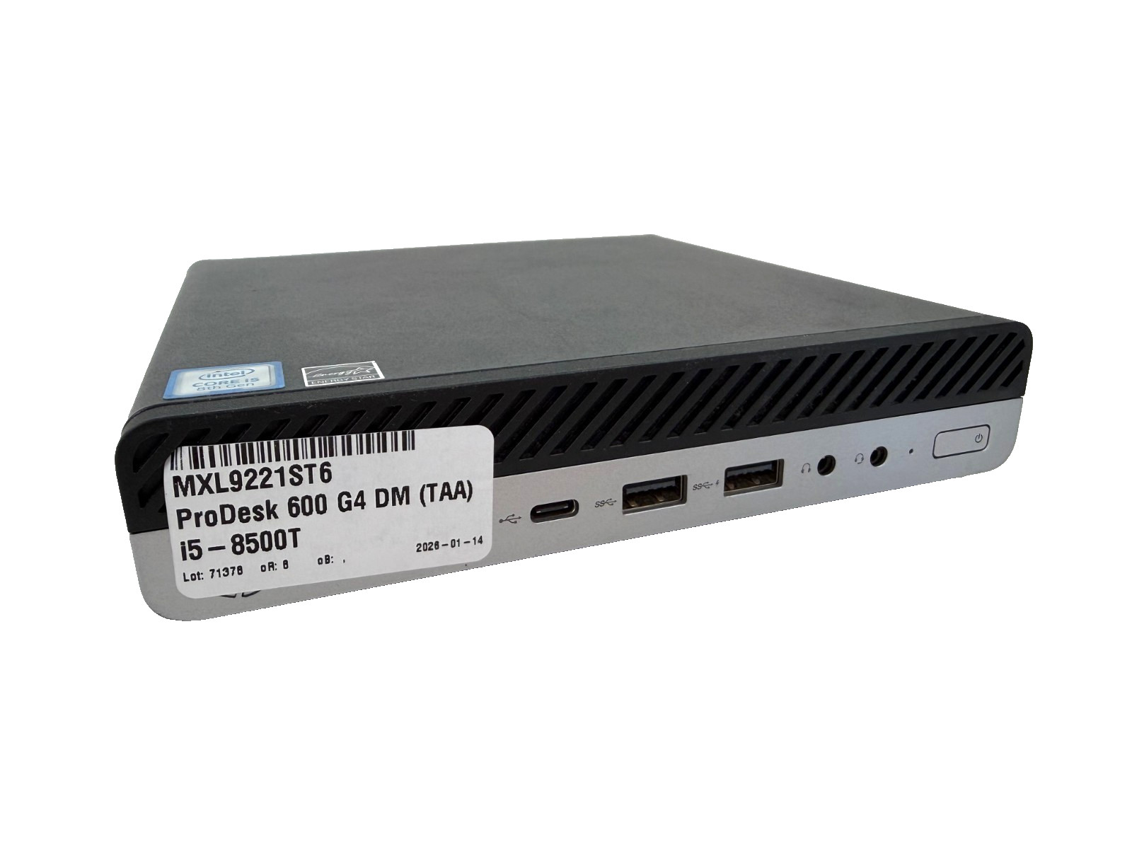 HP ProDesk 600 G4 DM w/ Intel Core i5-8500T CPU 8GB RAM NO SSD/OS