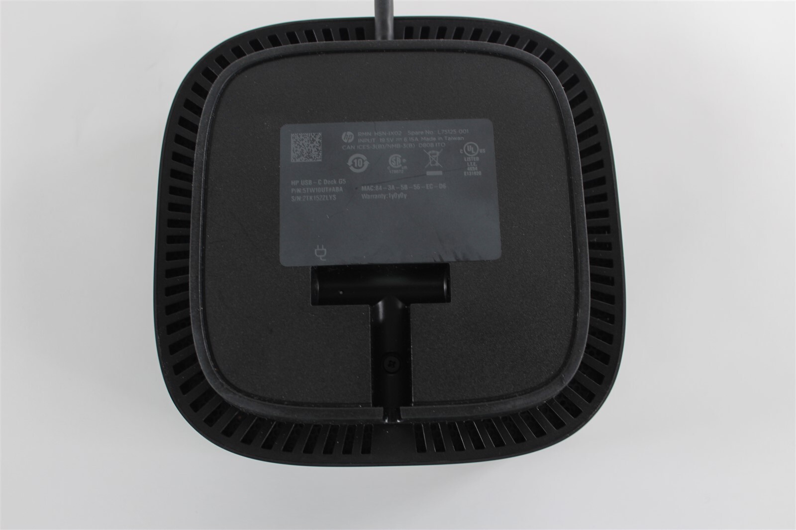 HP USB-C G5 Docking Station HSN-IX02 5TW10UT L75125-001 w/ 120W Adapter