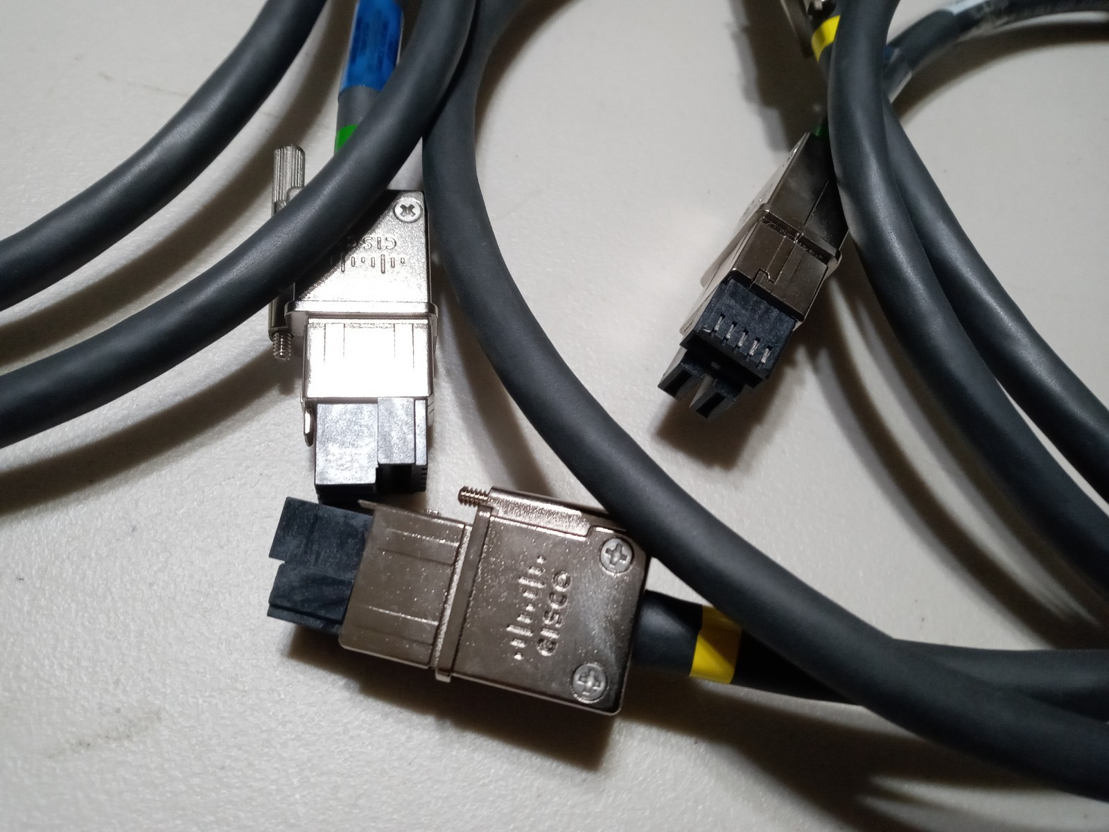 Lot of 6 Cisco 37-1121-01 PowerStack Cables 150 CM for Cisco 3750X and 3850