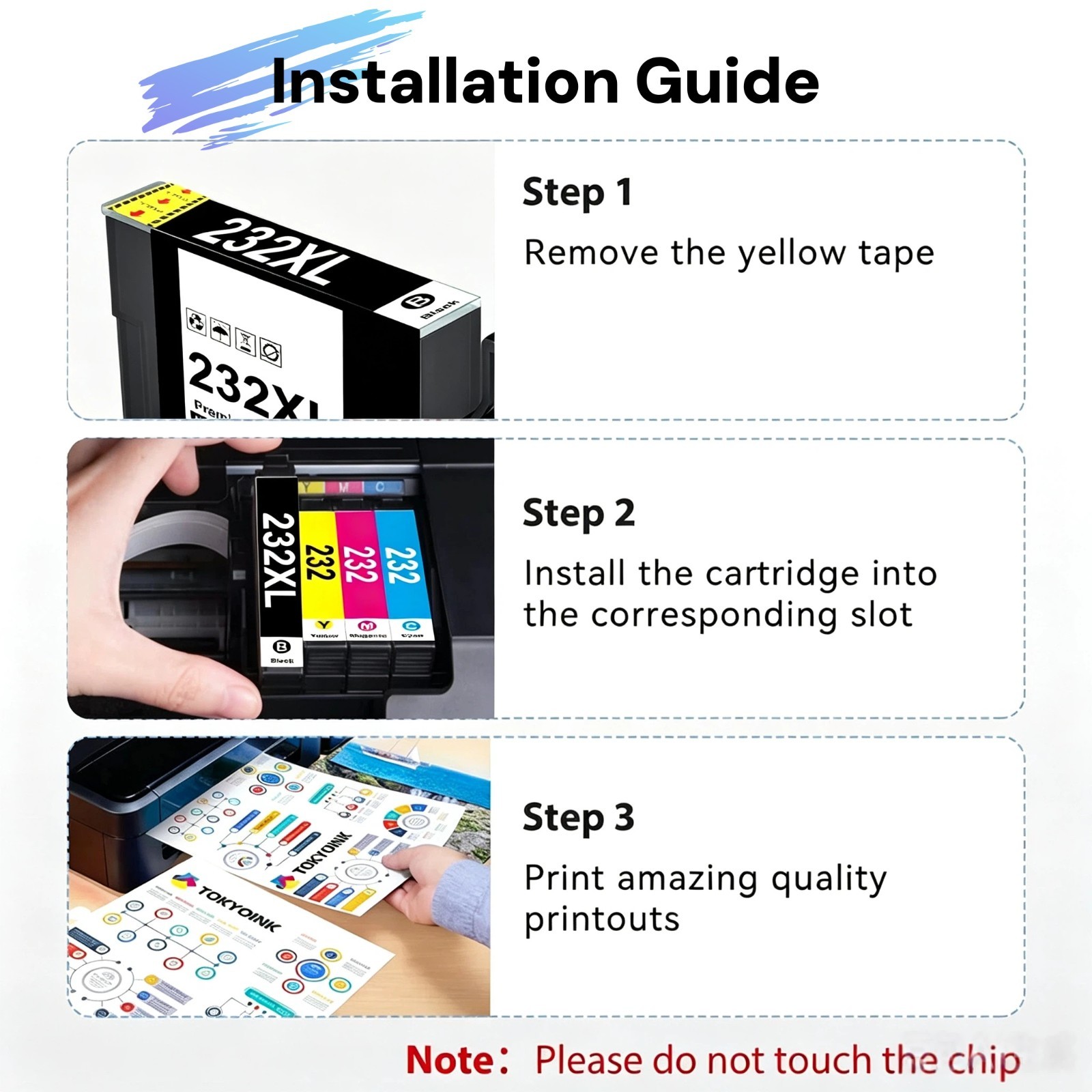 232XL&232 Compatible Ink Cartridges Combo Pack For Epson WF2930/2950 XP4200/4205