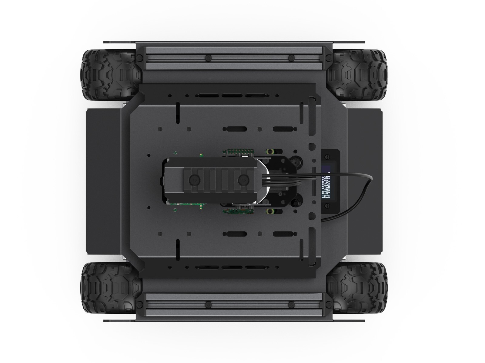 Waveshare UGV Rover Open-source 6 Wheels 4WD AI Robot Dual controllers All-metal