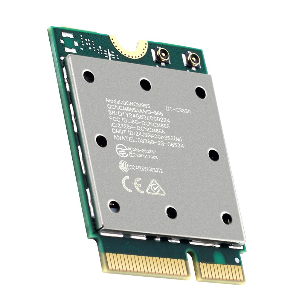 WiFi7 QCNCM865 M.2 Wireless Card Tri-Band 5.8Gbps BT5.3 802.11ax Network Adapter