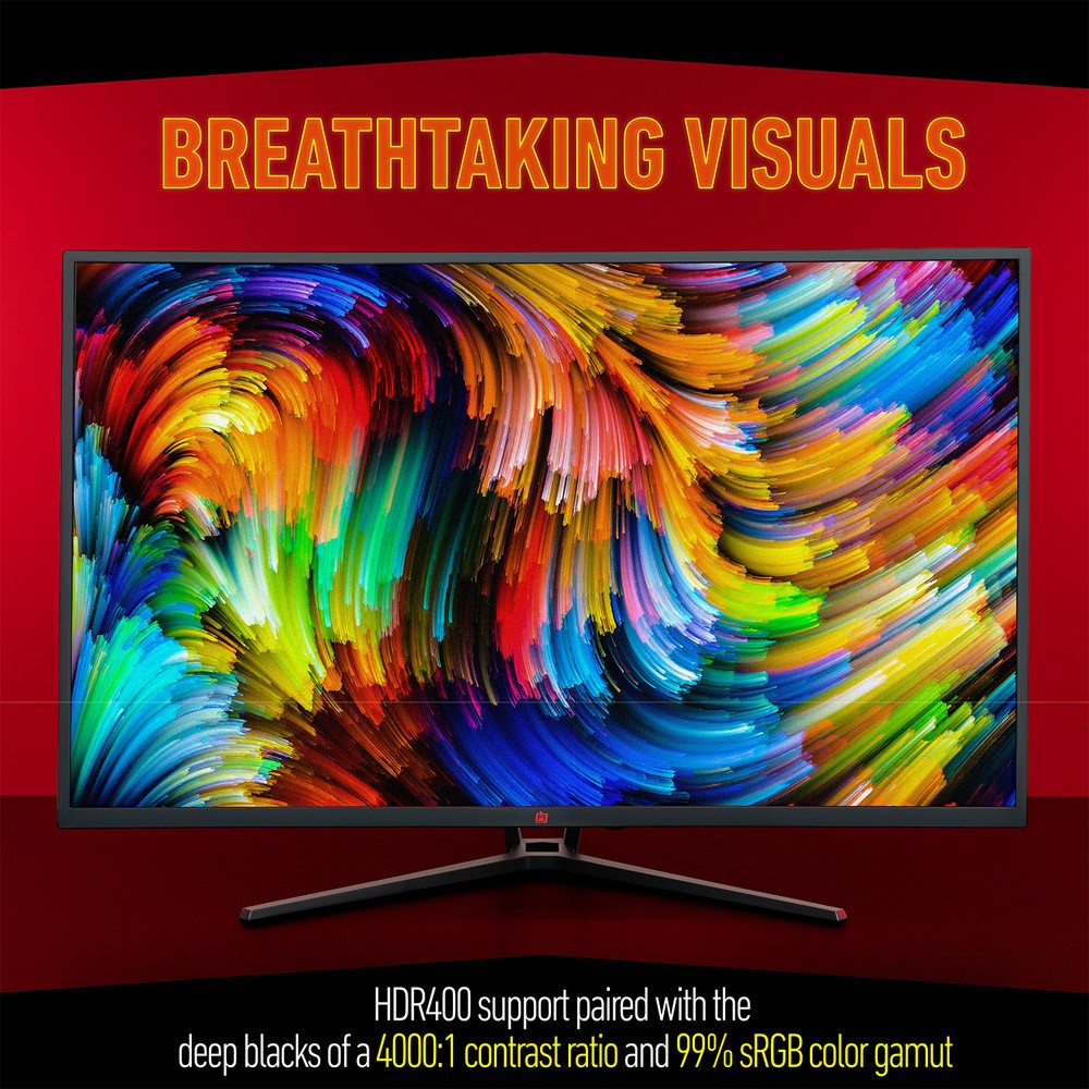 Deco Gear 39″ Curved Gaming Monitor, 2560×1440, 1ms MPRT, 165 Hz, 4000:1, HDR 40