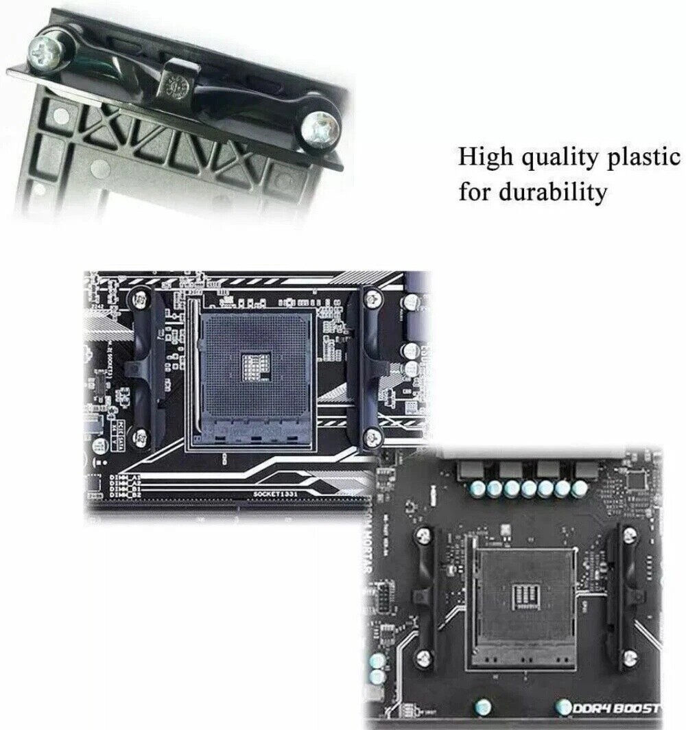 AM4 CPU Cooler Heatsink Fan Retention Brackets Backplate Kit For AMD Motherboard