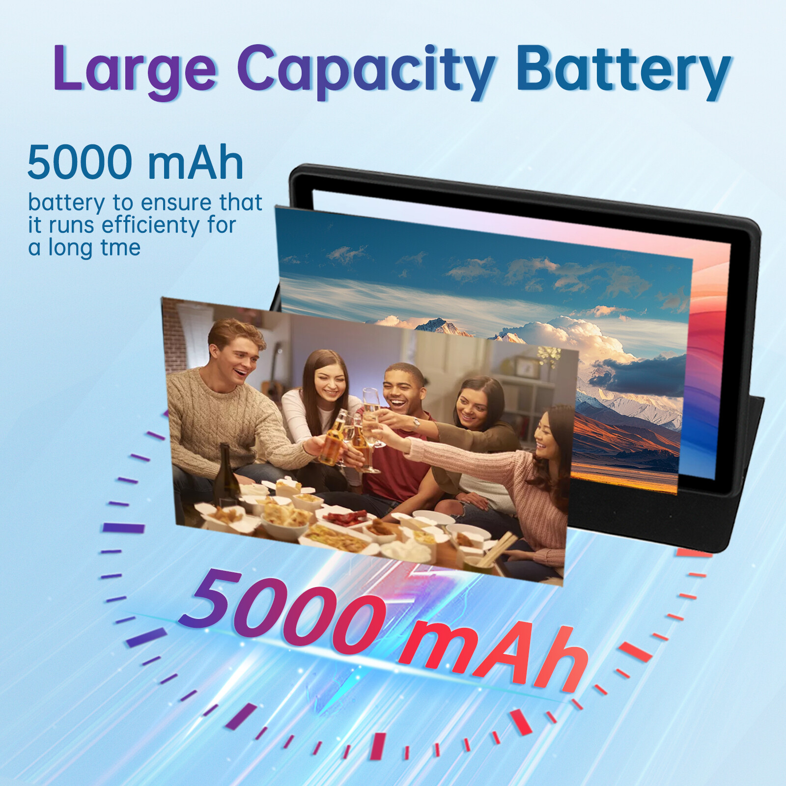 AEEZO 10.1 inch Android 15 Tablets HD Touchscreen Octa-Core 24+128GB Dual Camera