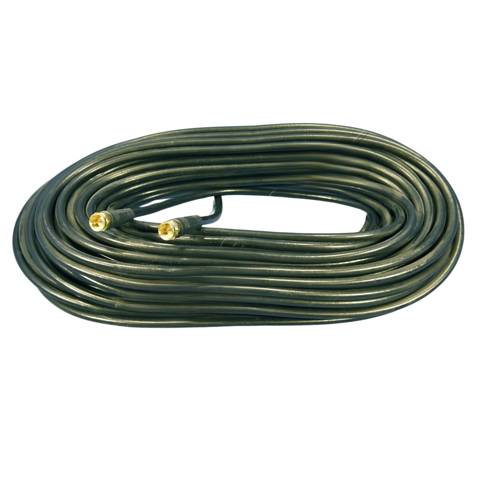 Leviton C5851-CGO Black 100′ Coaxial Video Cable Gold RG59 Plugs 75-ohm F-Type