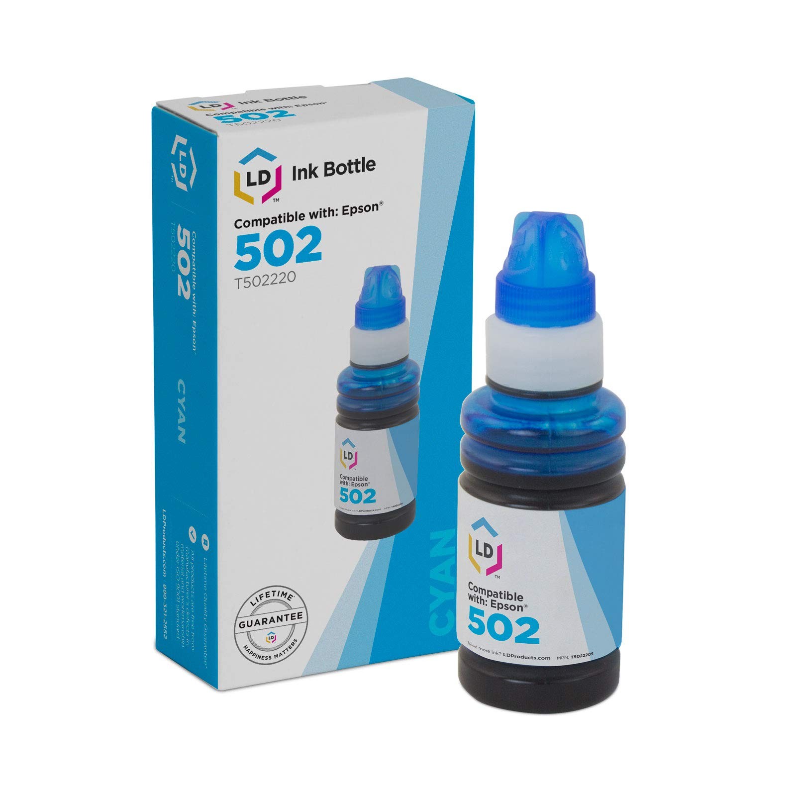 LD Products Epson T502220S Cyan Ink Cartridge Kit