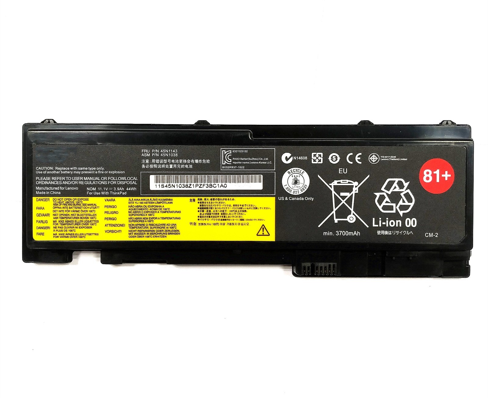 OEM Genuine Battery For Lenovo T430s ThinkPad T430si T420s-4171 45N1036 45N1037