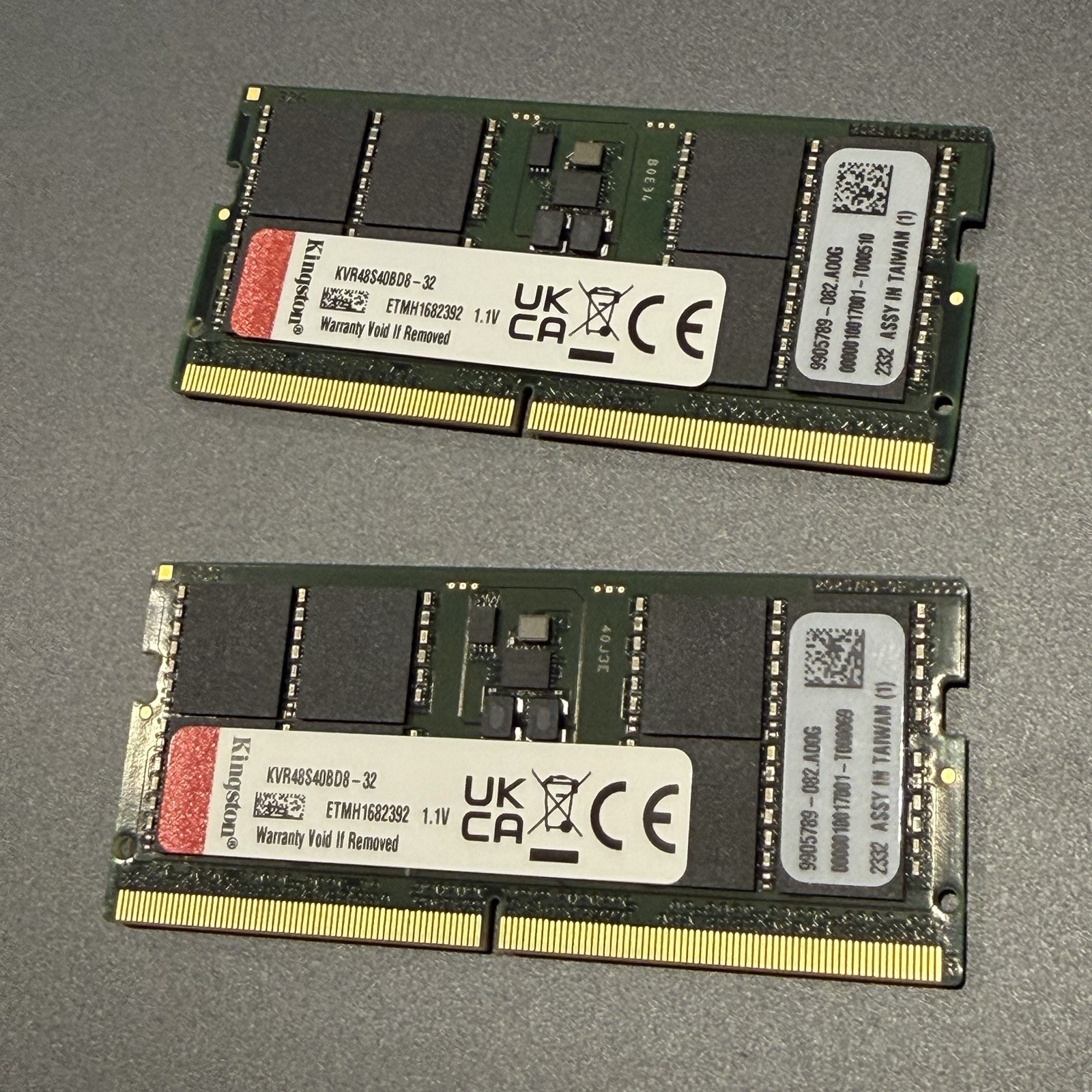 Kingston 64GB DDR5 (2x32GB) 4800MT/s Non-ECC Unbuffered SODIMM Laptop RAM