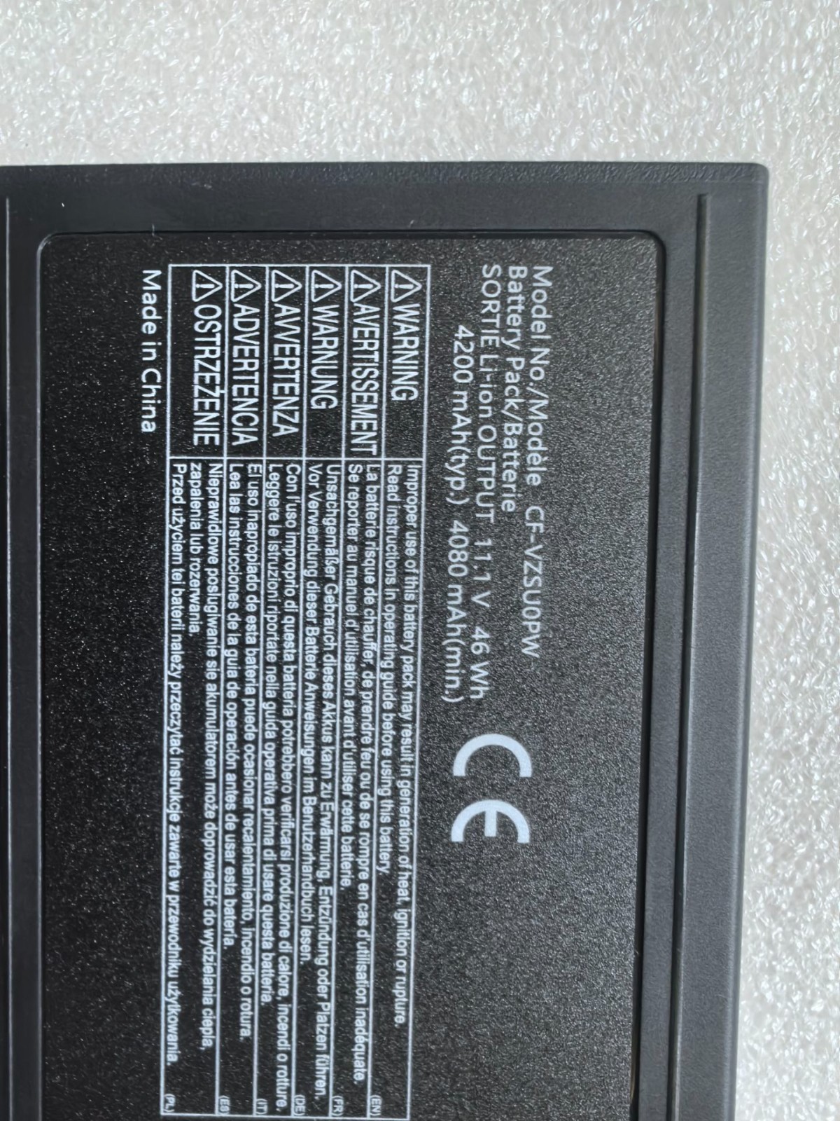 Battery For Panasonic CF54 CF-54 Mk1 CF-VZSU0PJS,CF-VZSU0PK,CF-VZSU0PR,VZSU0PW