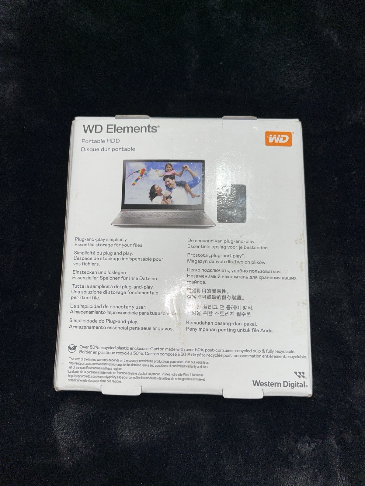 WD Elements 2TB Portable External Hard Drive USB 3.0 WDBU6Y0020BBK, New & Sealed