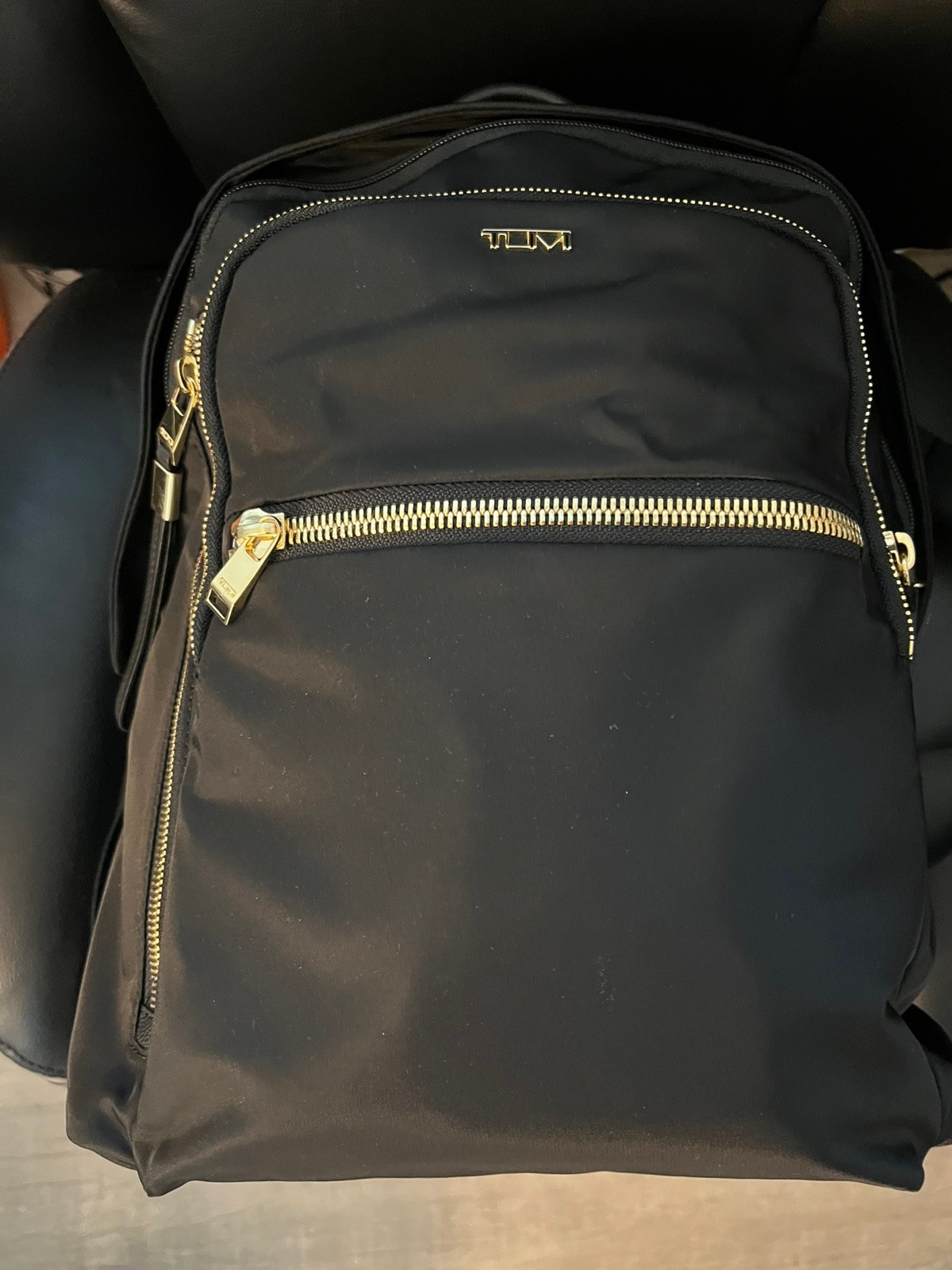 TUMI – Voyageur Halsey Backpack – Travel One Size, Black & Gold Hardware