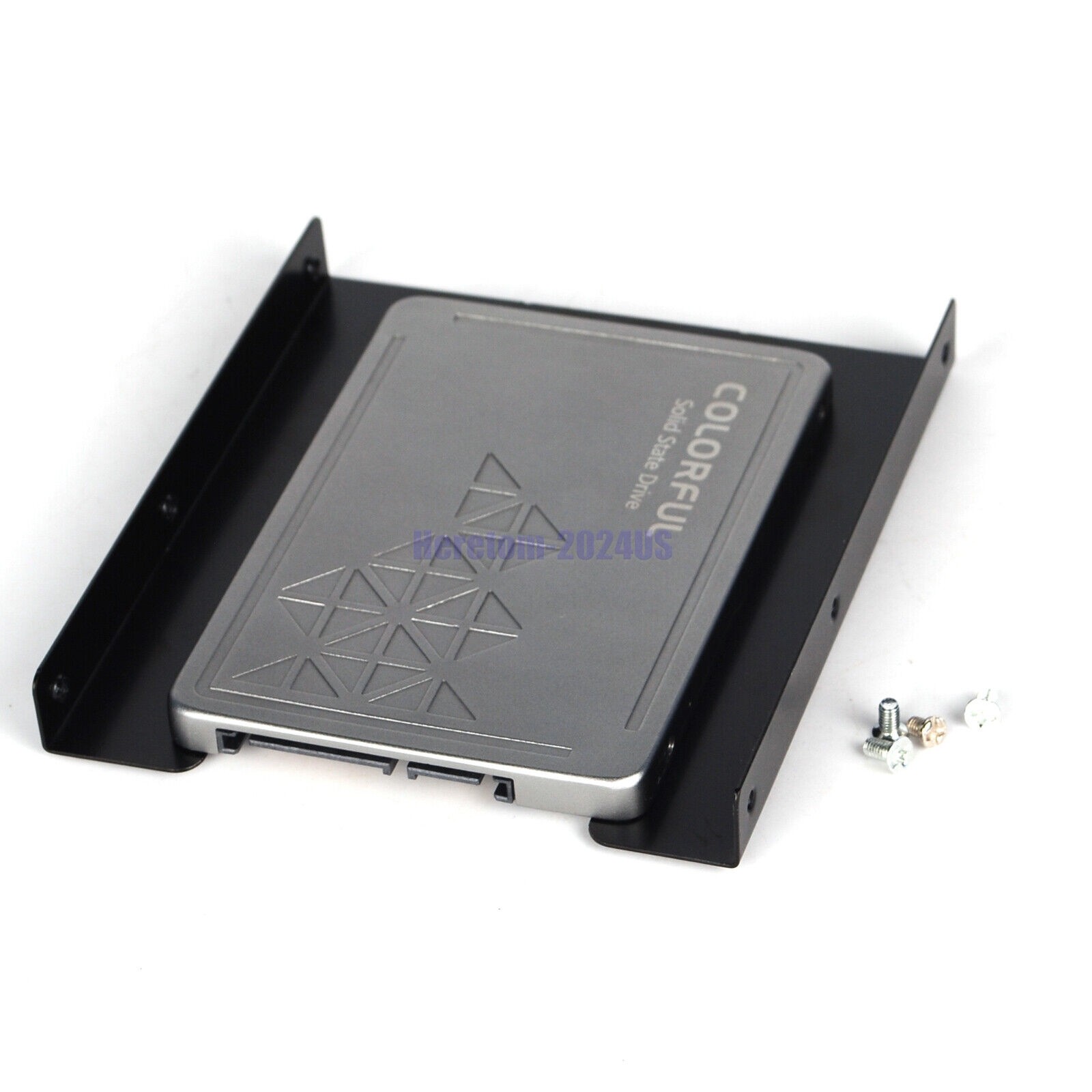 Lot 2.5″ to 3.5″ Bay SSD Metal Hard Drive HDD Mounting Bracket Adapter Dock/Tray