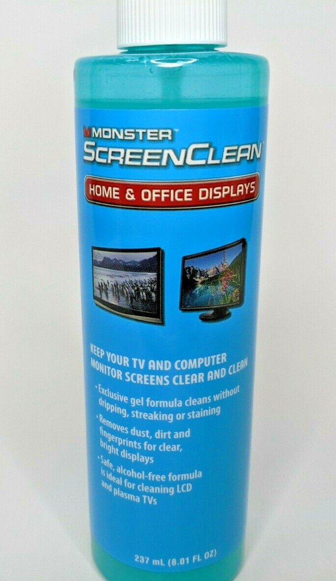 NEW Monster ScreenClean Alcohol Free Liquid Gel Cleaner 237 mL(8.01FL Oz)
