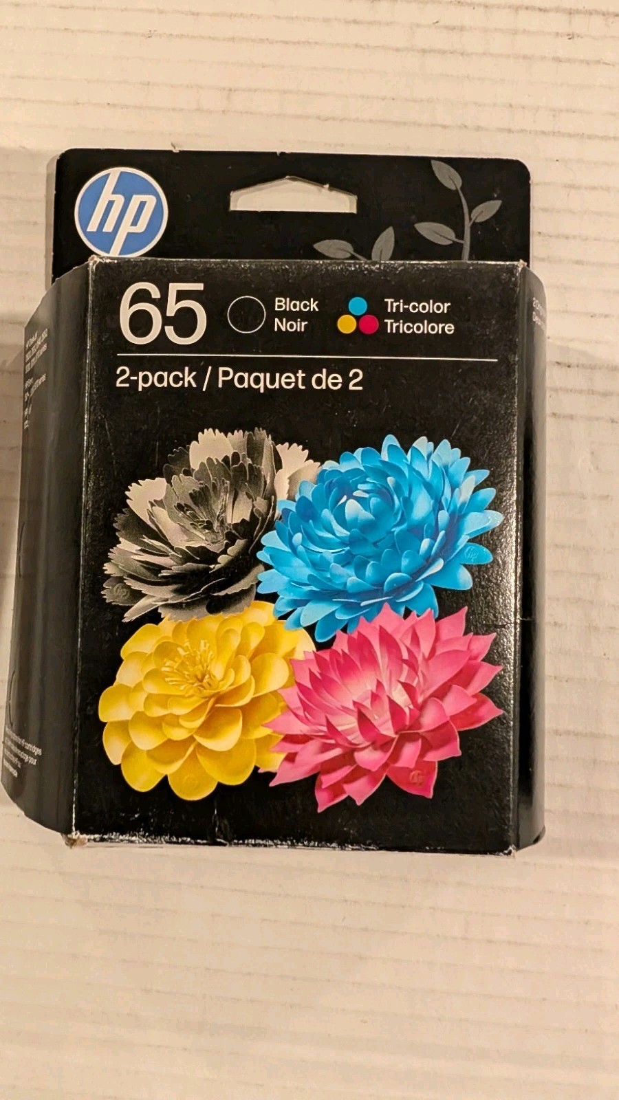 HP 65 Color Combo Pack Ink – Black ( T0A36AN#14): Standard Yield Printer Ink Car