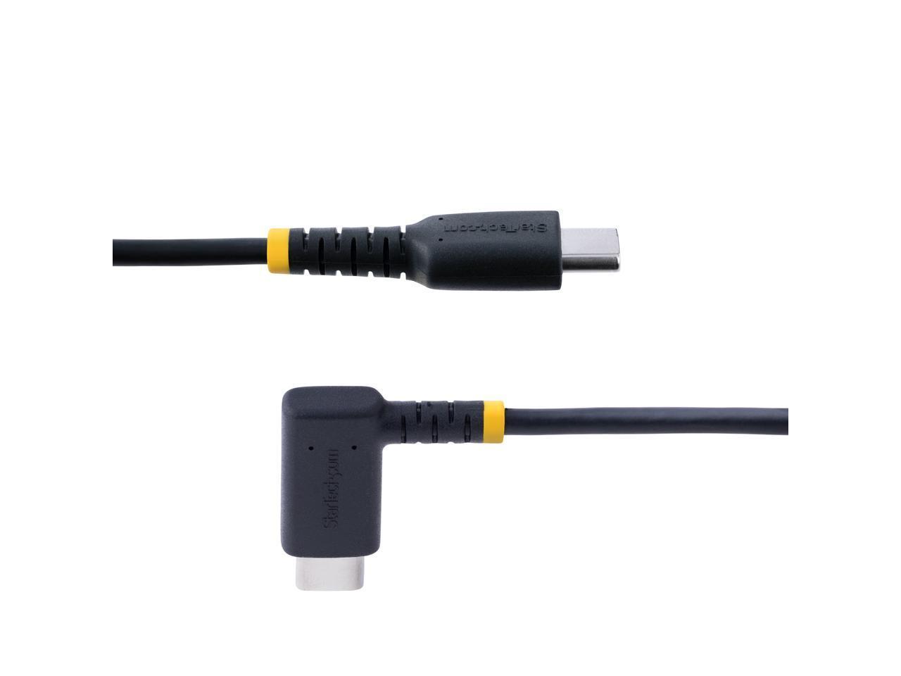 StarTech.com 6ft (2m) USB C Charging Cable Right Angle R2CCR-2M-USB-CABLE