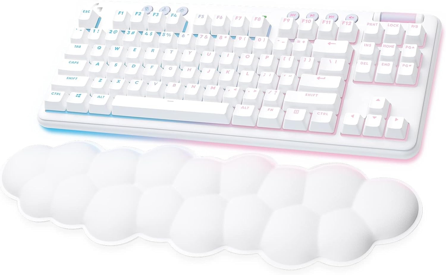 G715 Wireless Gaming Keyboard-OFF WHITE-US-2.4GHZ/BT-CLICKY 920-010656