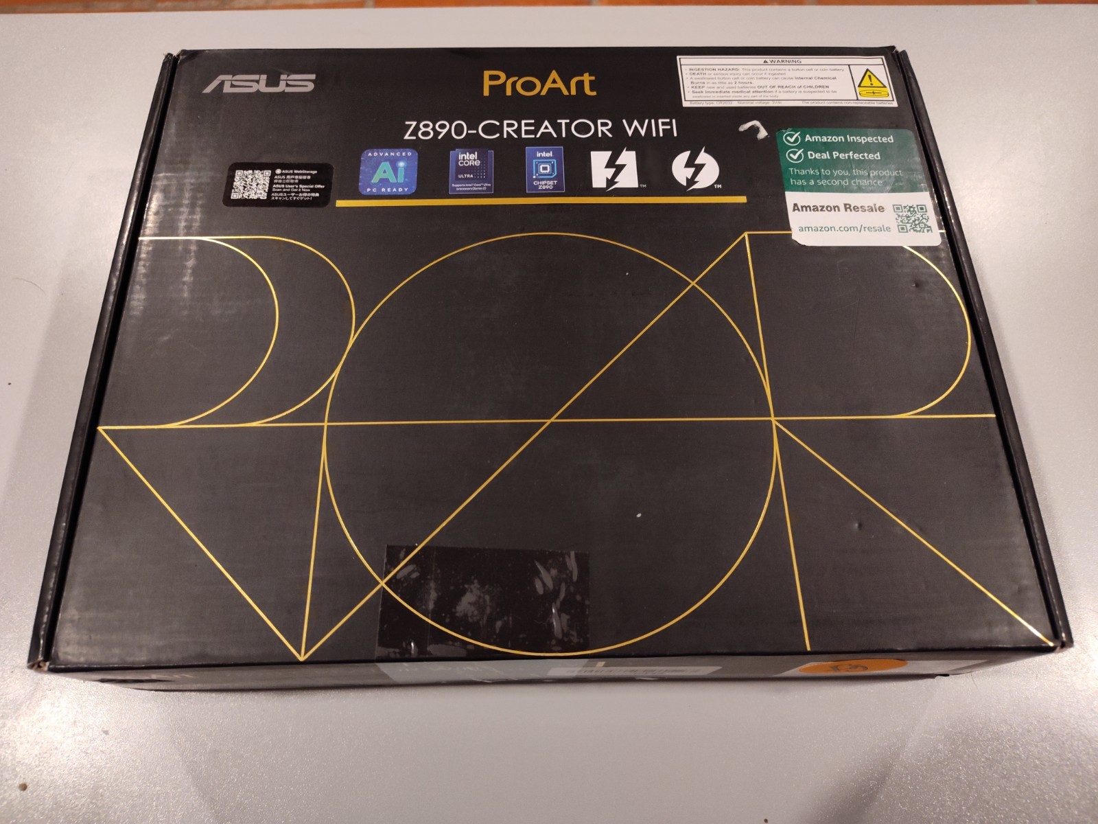 ASUS ProArt Z890-CREATOR WIFI Z890 LGA 1851 ATX Motherboard – OPEN BOX, TESTED