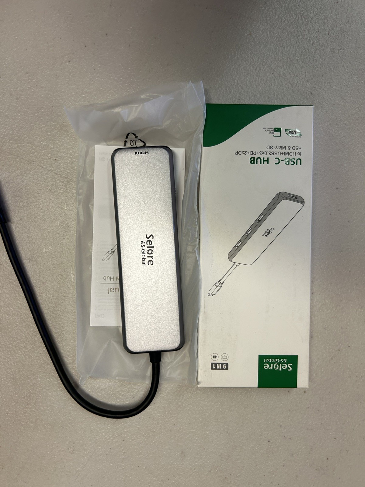 9 In 1 USB-C HUB Docking Station To HDMI+ USB3.0X3+ PD+ 2XDP + SD& Micro SD
