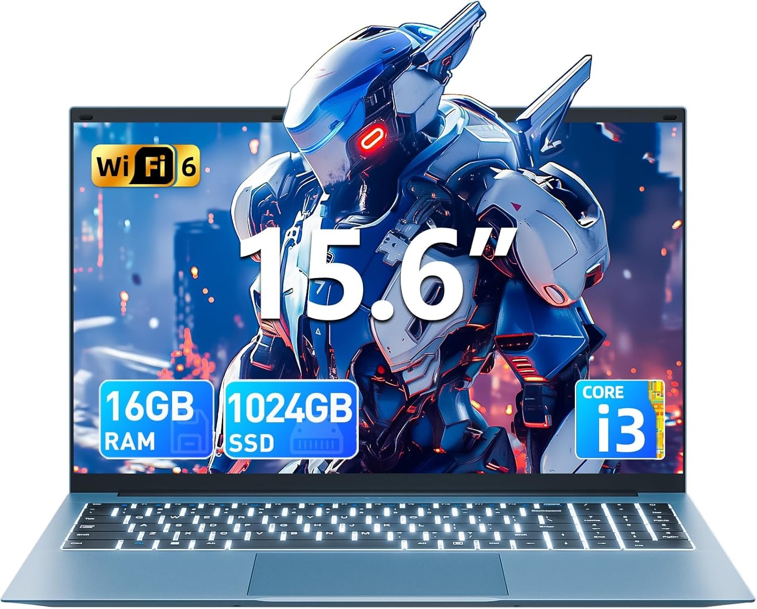 NEW SGIN 15.6″ Laptop Win11 Intel i3-10100Y 16GB RAM 1TB SSD Wi-Fi 6 RJ45 USB-C