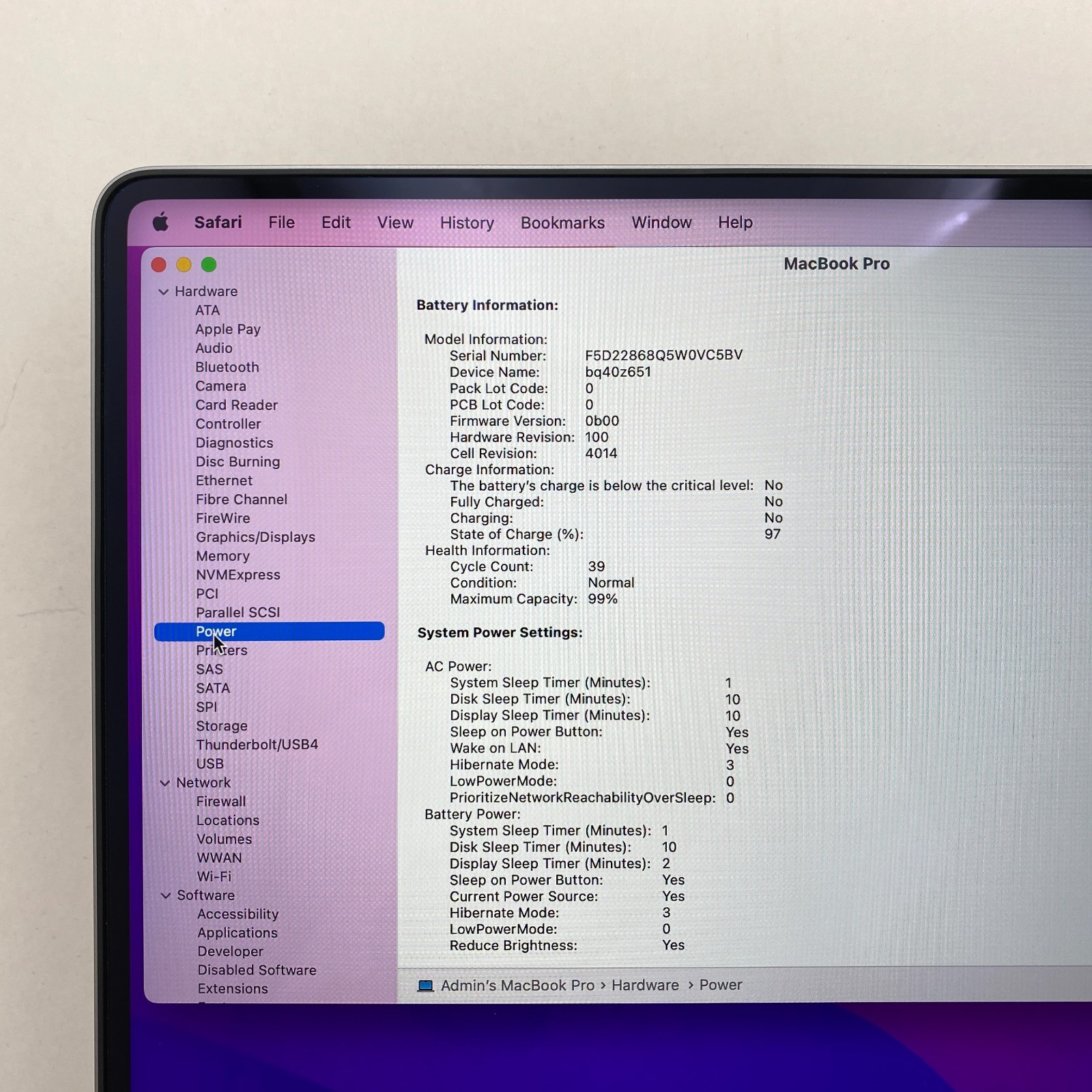 Apple MacBook Pro 16″ – M1 Pro 10-Core 16GB RAM 512GB SSD Gray A2485 – Open Box