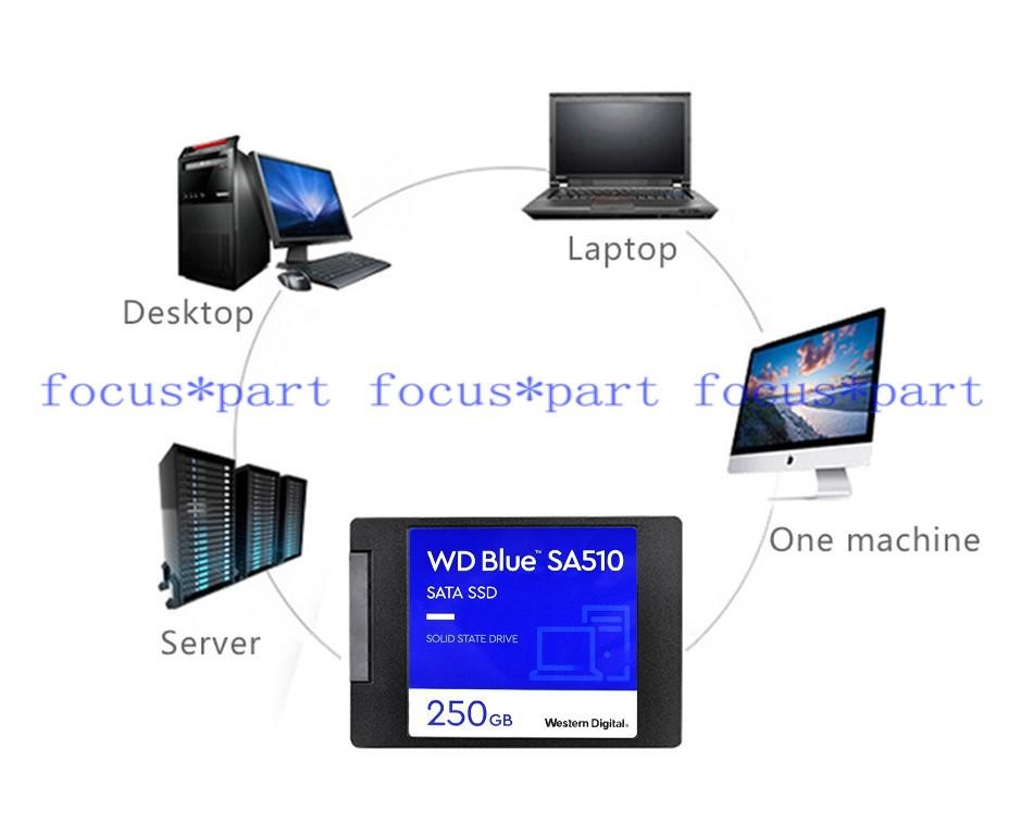 WD BLUE SSD 250GB 500GB 1/2TB 2.5″ SATA Solid State Drive for Laptop Desktop lot