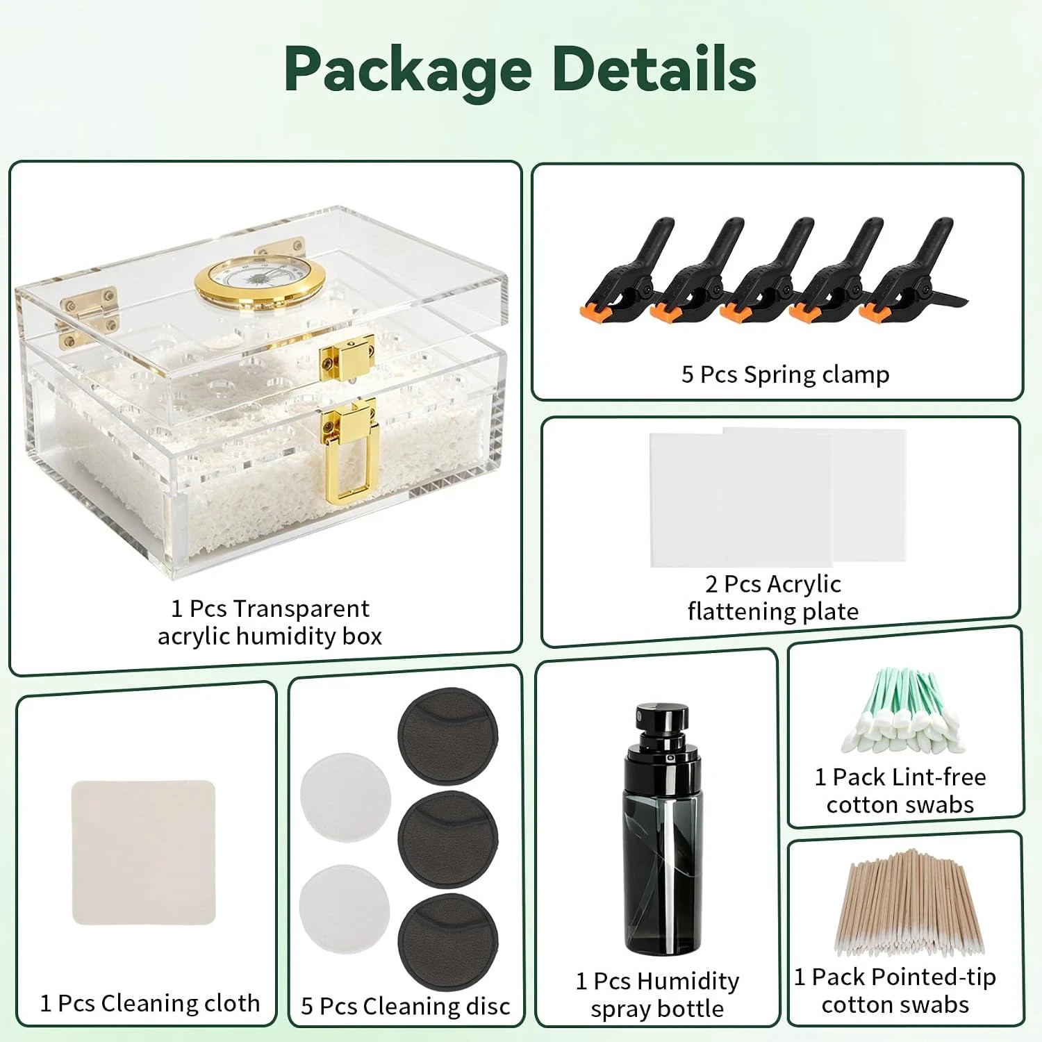 Card Cleaning & Flattening Kit, Complete TCG Restoration Kit with Acrylic Humido