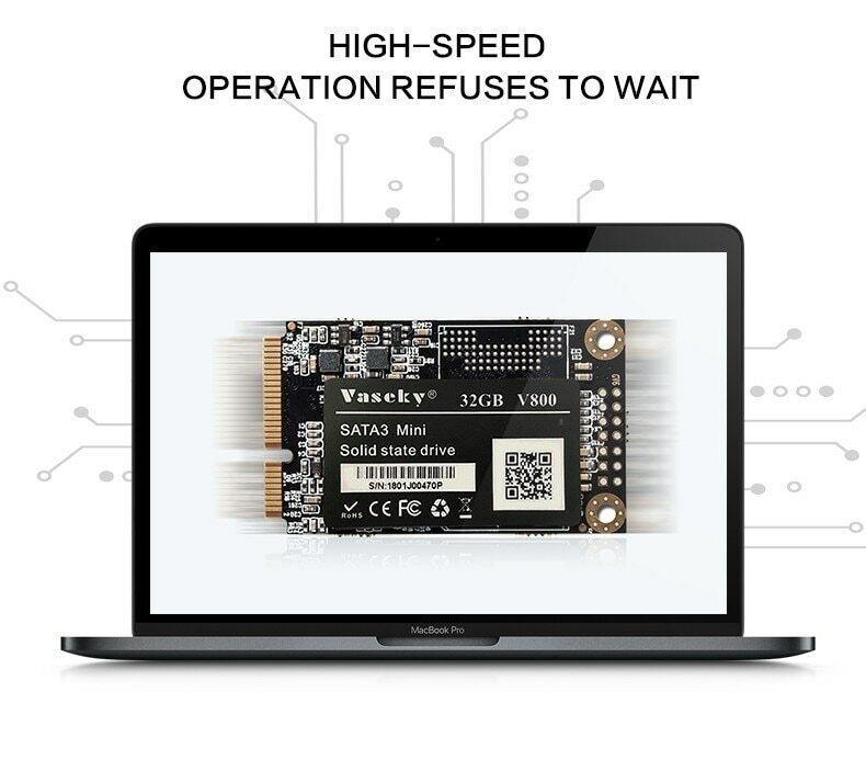 Msata SSD 120GB 250GB 240GB 480GB 1TB SATA Internal Solid State Drives 1.8 Inch
