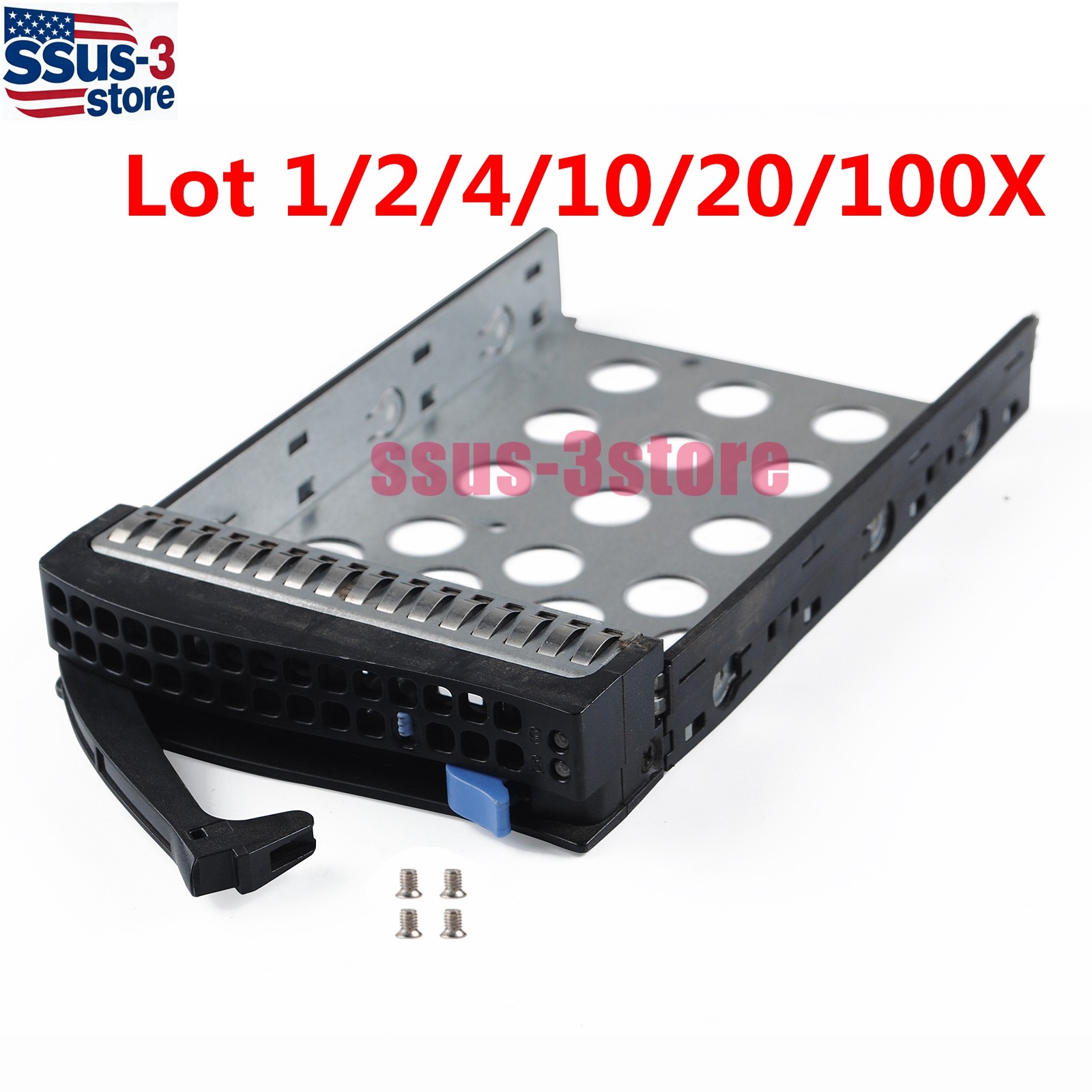 Lot Supermicro MCP-220-00024-0B 3.5″ LFF Hot-swap HDD Tray Caddy 01-SC93301