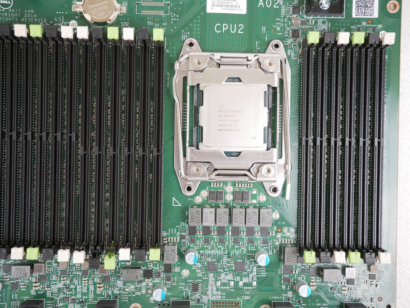 Dell PowerEdge R630 02C2CP Dual Intel E5-2683 V4 @2.1GHz DDR4 Server Motherboard