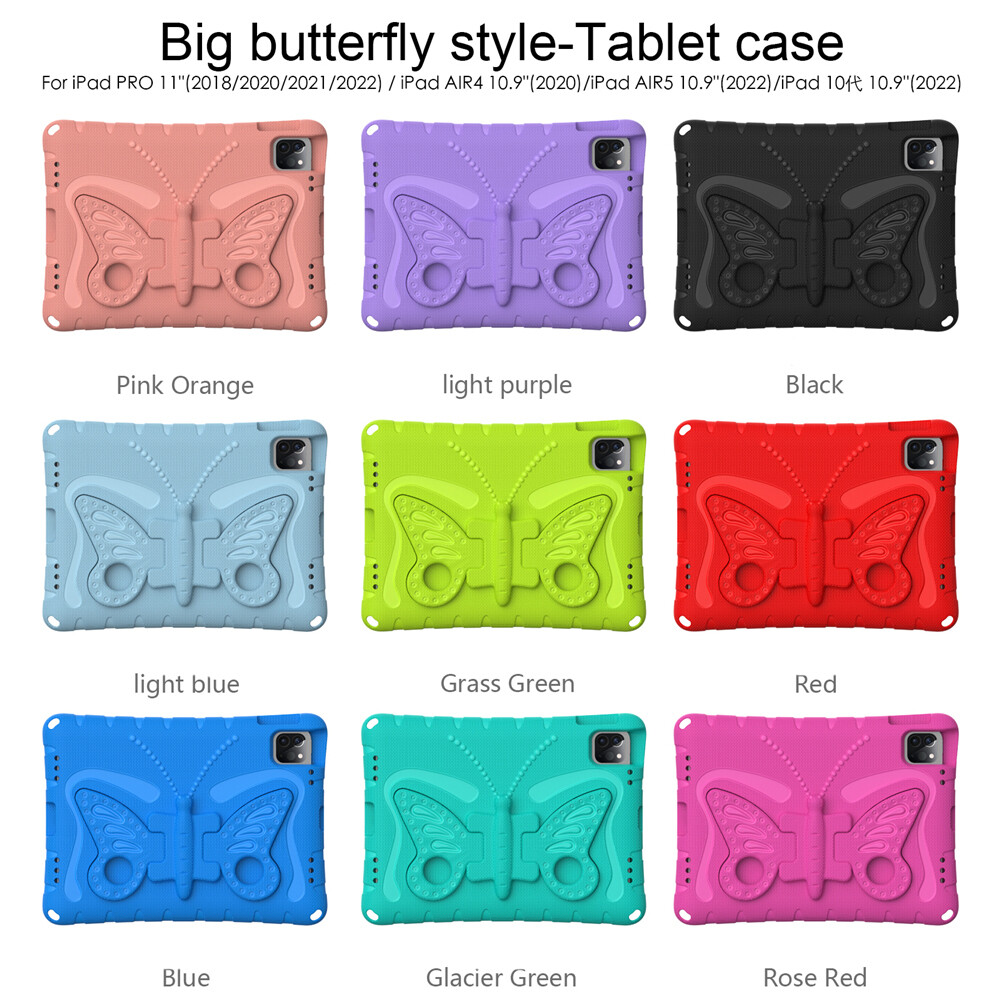 For iPad Air Pro 11 12.9 13-inch 2026 Kids Shockproof EVA Case Stand Cover Strap