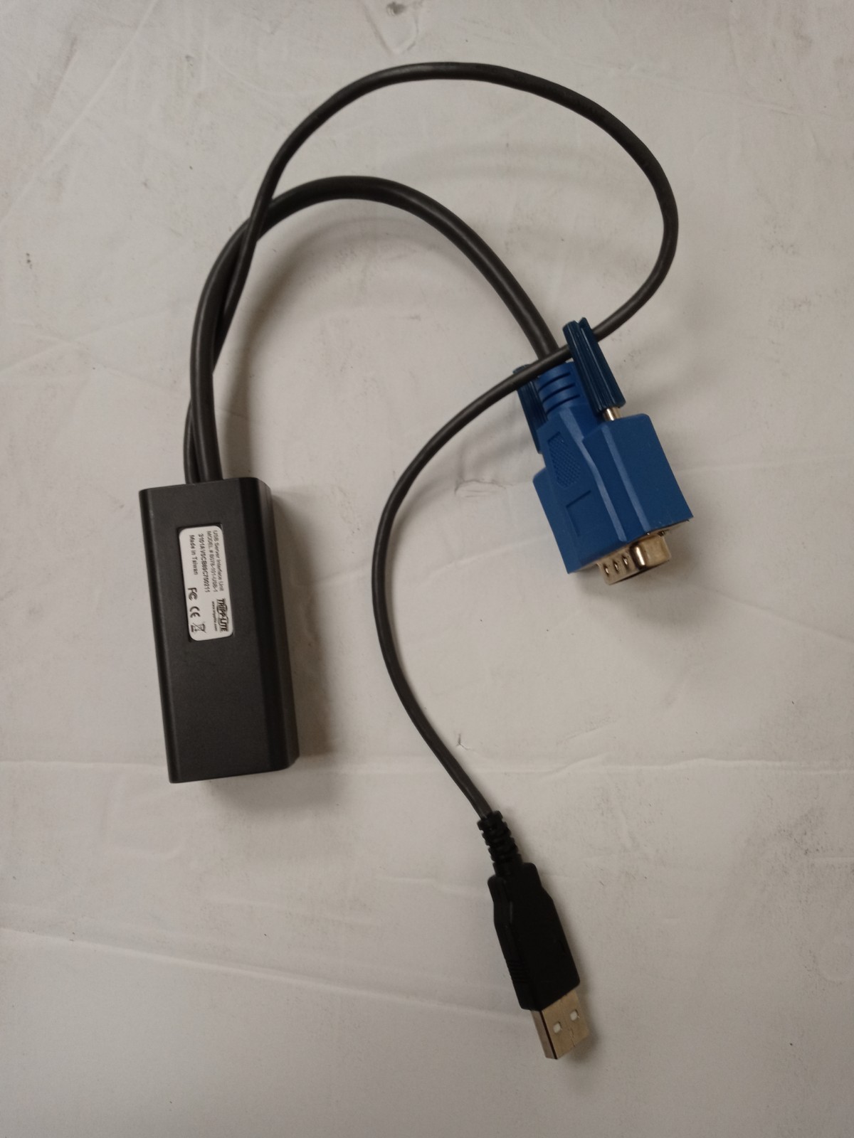 Tripp-Lite Black Blue B078-101-USB-1 USB Black Server Interface Unit