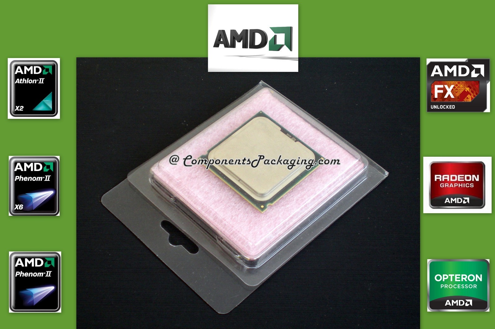 Processor Clamshell for Intel AMD CPU’s – Sold in Lot of 10 25 40 80 & 250 – New