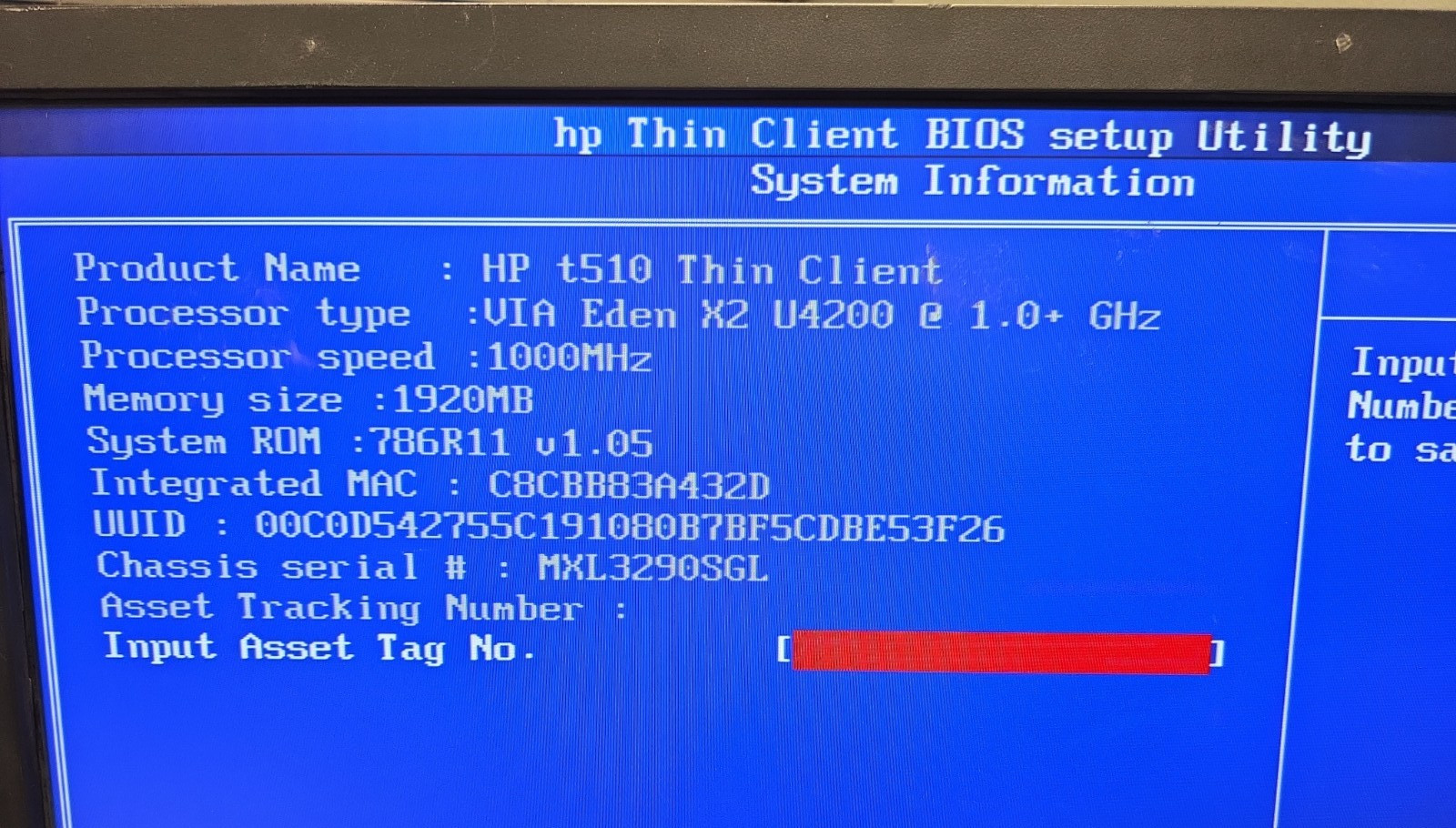 HP t510 Thin Client| VIA Eden X2 U4200| 2GB RAM| 16GB| No OS