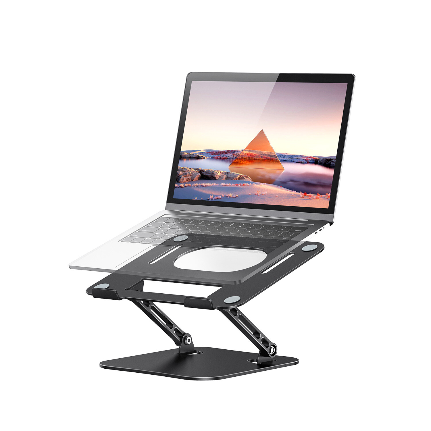 Universal Laptop Phone Stand Notebook Holder Tablet Riser Stand Adjustable Mount