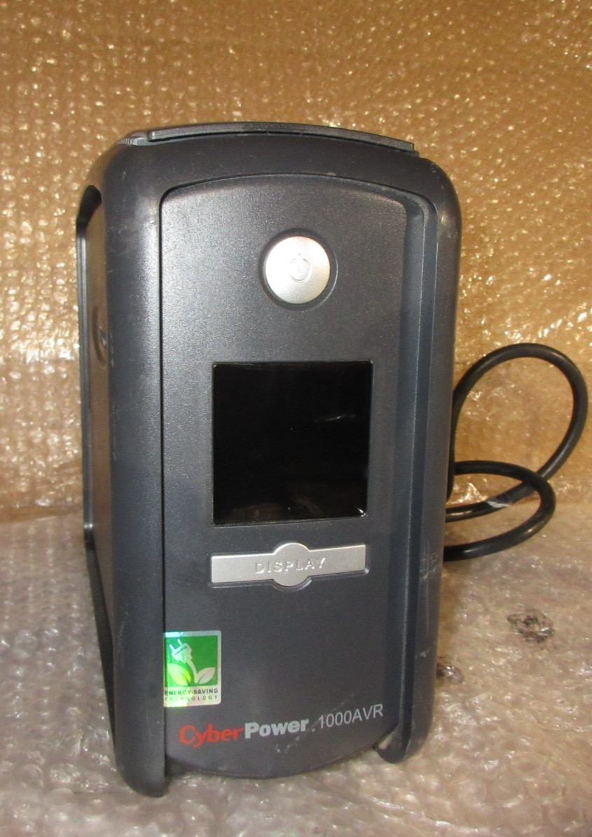 CyberPower CP1000AVR LCD 120V 600W Desktop/Freestanding UPS -NO BATTERY