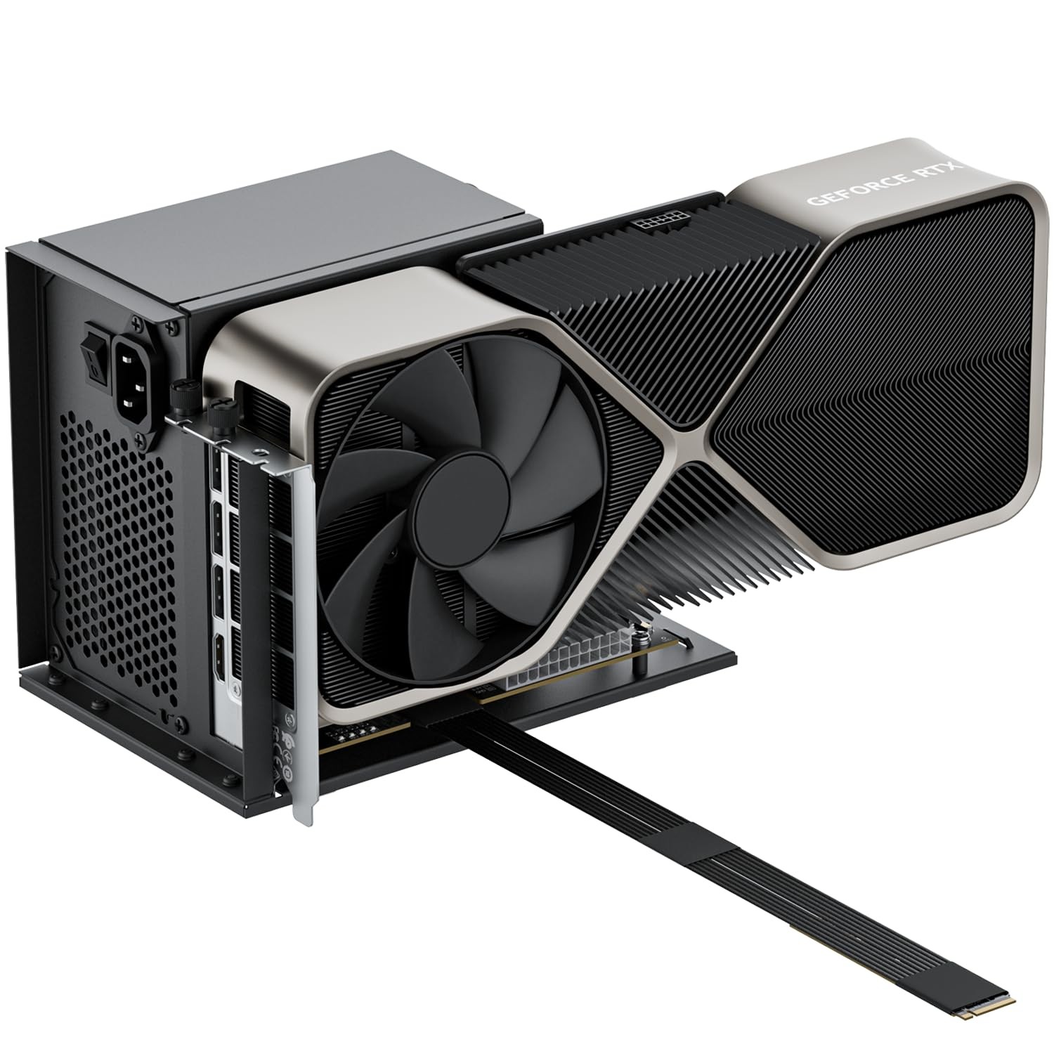 PCIe 5.0 x4 128Gbps eGPU Dock, for 50 Series Graphics Cards, M.2 NVME to PCIe…