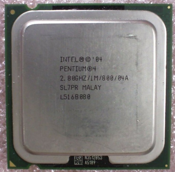 Intel Pentium 4 520J SL7PR 2.8GHz 1MB 800MHz LGA775 Prescott CPU Processor