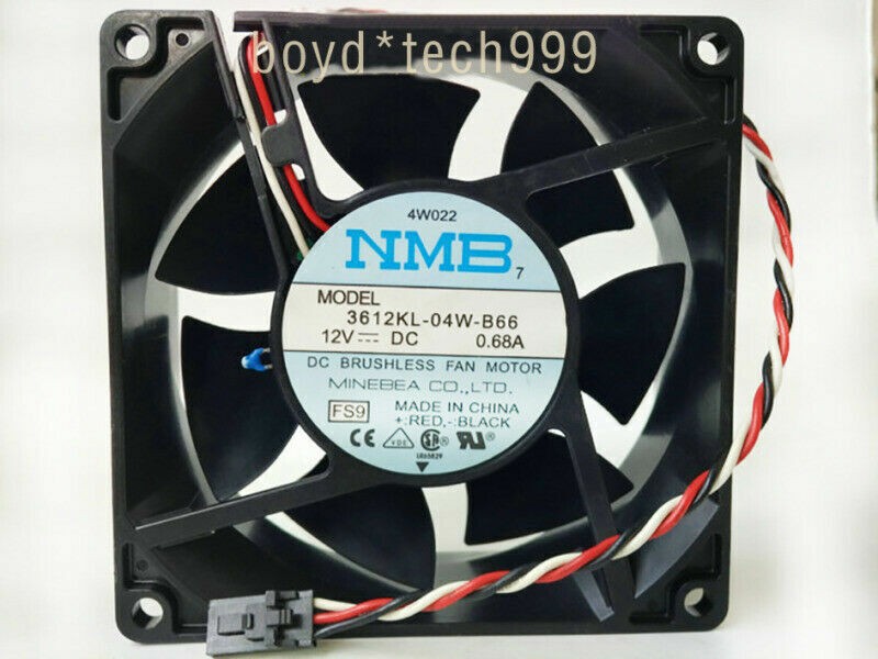 Cooling fan For DELL NMB 3612KL-04W-B66 DC12V 0.68A 3pin 3wires CASE 90X90X32MM